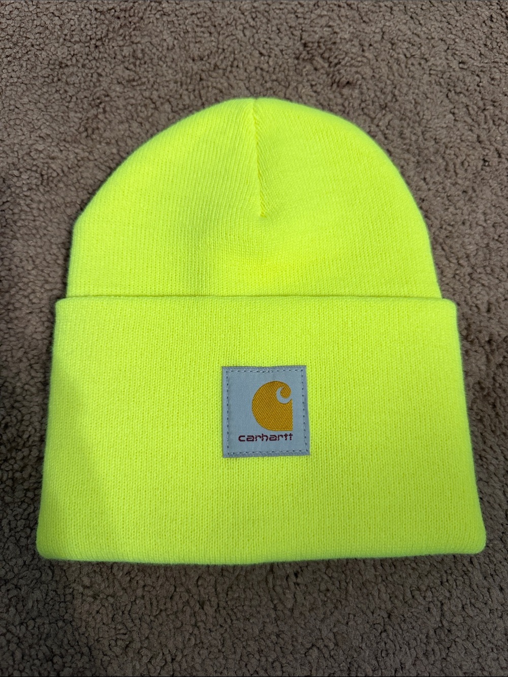 Carhartt Yellow Knit Beanie